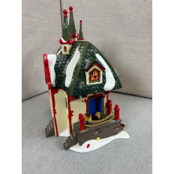 Vintage Dept 56 Santa's Light Shop North Pole Series Village with Box #56397 - Picture 3 of 7